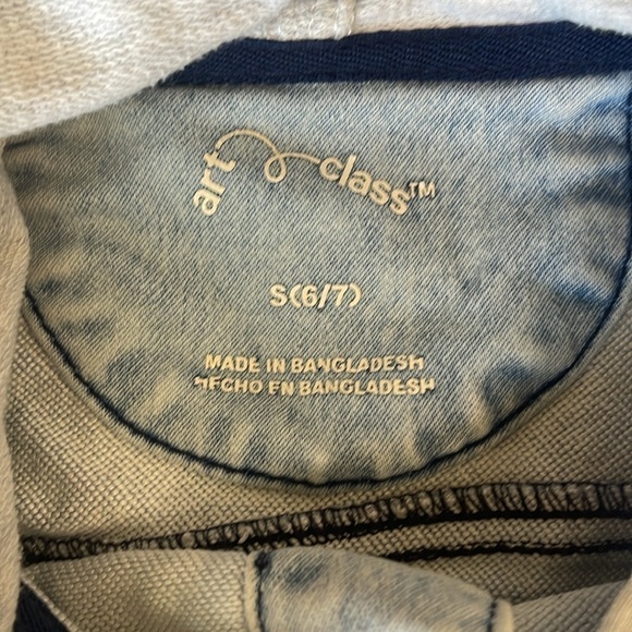 Art Class Denim Vest Jacket Hoodie (6/7) Small - Picture 5 of 7
